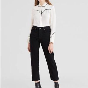 Levi’s Wedgie Fit black corduroy pants